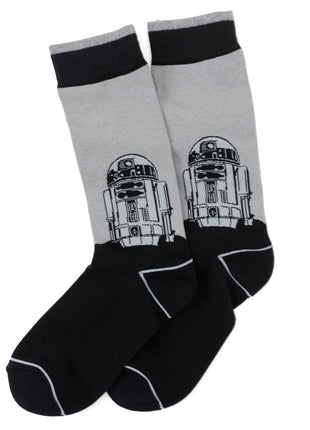 Star Wars Yoda, R2-D2, and C-3PO Dress Socks 3-Pack with Rebel Crest Lapel Pin Gift Set