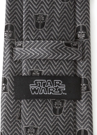 Star Wars Darth Vader Black and Gray Herringbone Tie