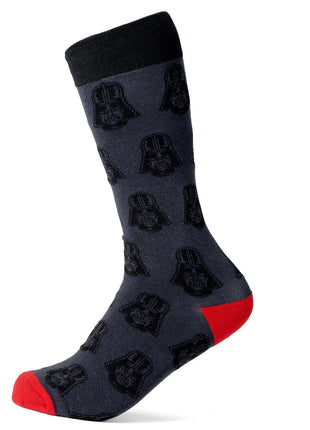 Star Wars Darth Vader Black and Red Dress Sock and Lapel Pin Gift Set