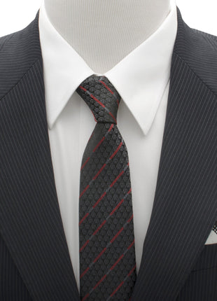 Star Wars Darth Vader LIGHTSABER Black and Red Striped Tie