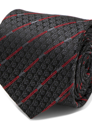 Star Wars Darth Vader LIGHTSABER Black and Red Striped Tie