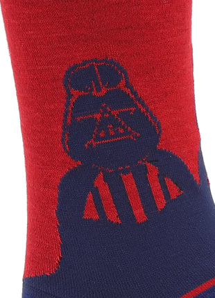 Star Wars Darth Vader Blue and Red Dress Socks and Lapel Pin Gift Set