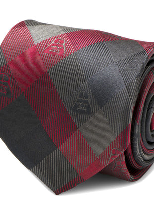 Star Wars Darth Vader Black and Red Plaid Tie