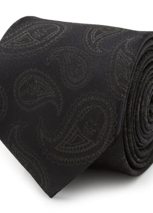 Star Wars Darth Vader Black Paisley Silk Tie