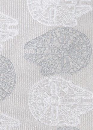 Star Wars Millennium Falcon White and Gray Checkered Tie
