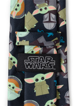 Mando Grogu Navy Men's Tie