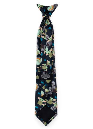 Mando Grogu Navy Boy's Tie