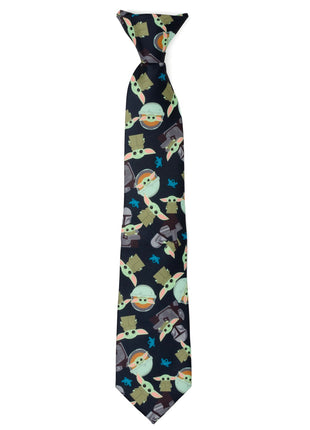 Mando Grogu Navy Boy's Tie