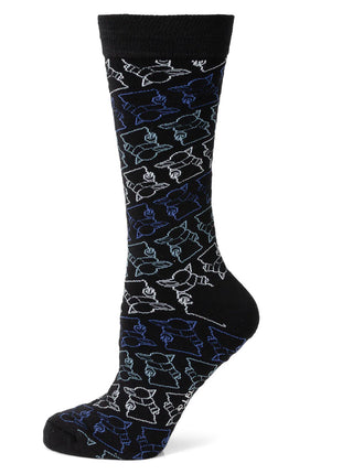 Star Wars Grogu Black Dress Socks and Lapel Pin Gift Set