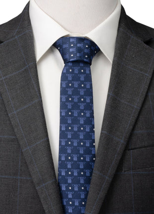 Star Wars Grogu Navy Blue Tie