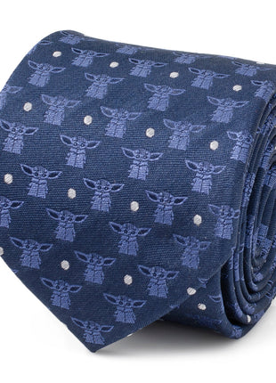 Star Wars Grogu Navy Blue Tie