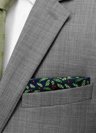 Grogu Holiday Navy Pocket Square