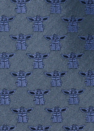 Star Wars Grogu Blue Tonal Tie