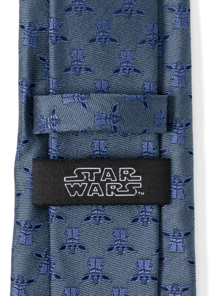 Star Wars Grogu Blue Tonal Tie