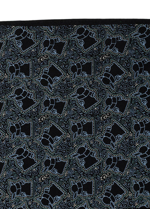 Star Wars Grogu Outline Navy Blue Pocket Square