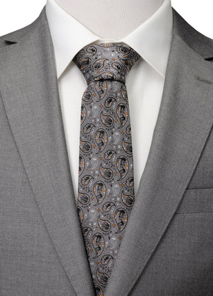 Star Wars Battle of Hoth Paisley Gray Tie