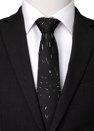 Star Wars Hyperspace Black Tie with Hidden Message