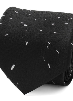 Star Wars Hyperspace Black Tie with Hidden Message