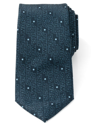 Star Wars Logo Blue Tie