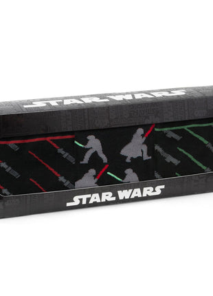 Star Wars LIGHTSABER Battle Dress Socks and Darth Vader Lapel Pin Gift Set