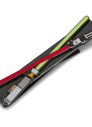 Star Wars Darth Vader and Luke Skywalker LIGHTSABER Battle Tie Bar