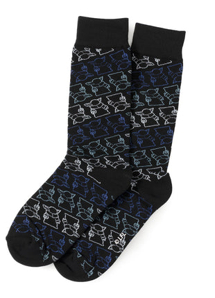 Star Wars Mandalorian 3-Pack Dress Sock and Mythosaur Lapel Pin Gift Set