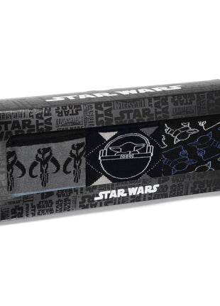 Star Wars Mandalorian 3-Pack Dress Sock and Mythosaur Lapel Pin Gift Set