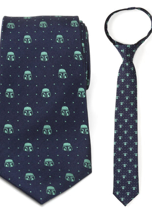 Star Wars Mandalorian and Grogu Zipper Tie Father and Son Gift Set