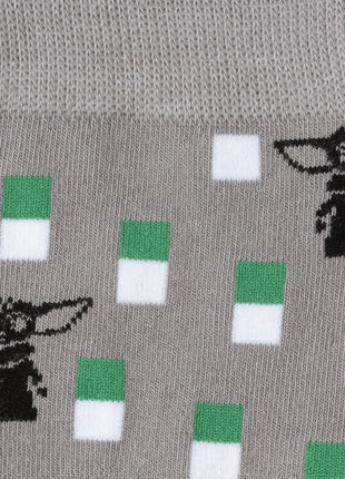 Star Wars Mandalorian and Grogu Gray Dress Socks and Lapel Pin Gift Set