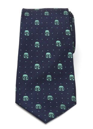 Star Wars Mandalorian Navy Dotted Tie