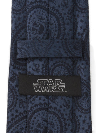 Star Wars Mandalorian and Grogu Navy Paisley Tie