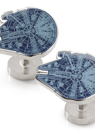 Star Wars Millennium Falcon Blueprint Cufflinks