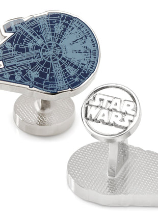 Star Wars Millennium Falcon Blueprint Cufflinks