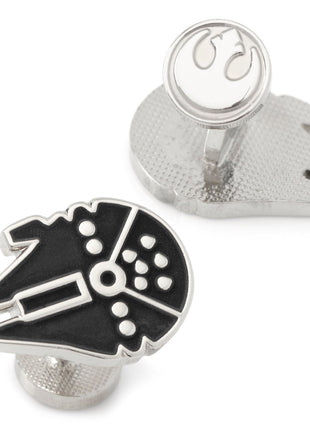 Star Wars Millennium Falcon Silver Inlaid Cufflinks