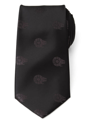 Star Wars Millennium Falcon Black Tonal Tie