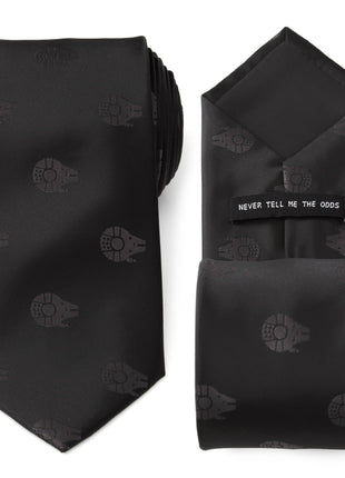 Star Wars Millennium Falcon Black Tonal Tie