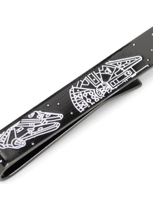 Star Wars Millennium Falcon Black and White Tie Bar