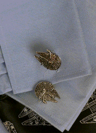 Star Wars Millennium Falcon 3D  Cufflinks