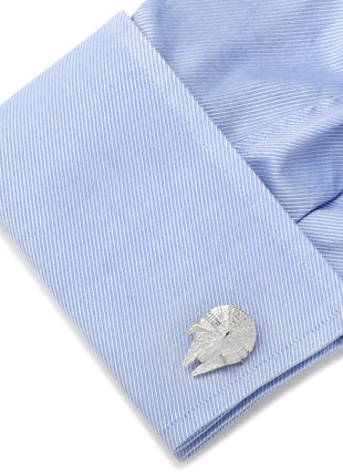 Star Wars Millennium Falcon Sterling Silver 3D Cufflinks