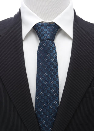 Star Wars Millennium Falcon Blue and White Dot Tie