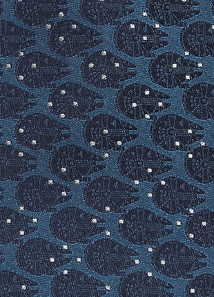 Star Wars Millennium Falcon Blue and White Dot Tie