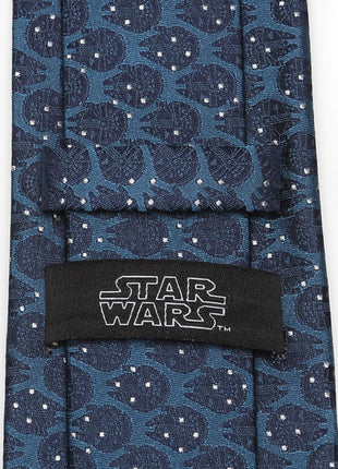 Star Wars Millennium Falcon Blue and White Dot Tie