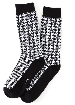 Star Wars Mandalorian Dress Socks 3-Pack and Mythosaur Lapel Pin Gift Set