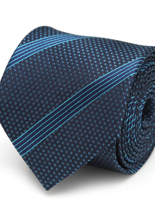 Star Wars Millennium Falcon Blue Striped Tie