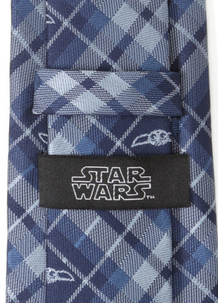 Star Wars Grogu Blue Plaid Tie
