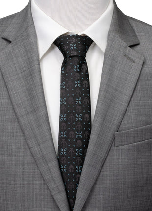 Star Wars Mandalorian Motif Black Tie