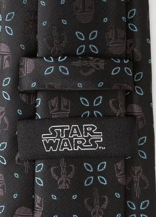 Star Wars Mandalorian Motif Black Tie