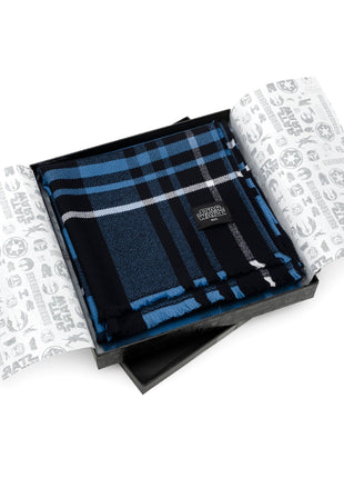 Star Wars Mandalorian Blue Tartan Scarf