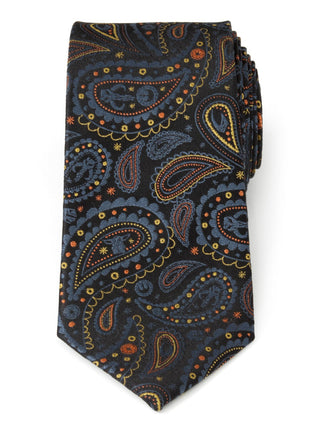 Star Wars Mandalorian Black Paisley Tie