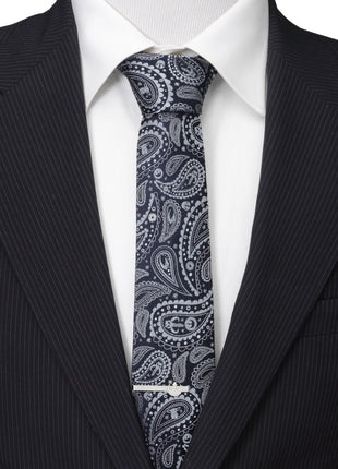 Star Wars Mandalorian Blue Paisley Tie